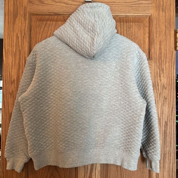 ZYIA ACTIVE Quilted Gray Diamond Hoodie - Picture 10 of 10